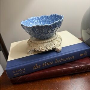 Two’s Company Blue Floral Ceramic Bowl
